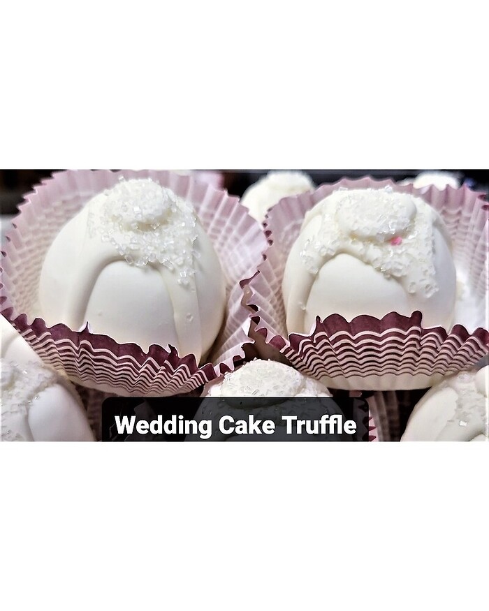 Wedding cake truffle