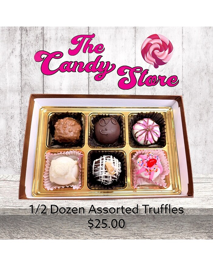 Half dozen Assorted truffles